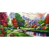 (Big Size)[Brand]Landscape - 14CT Stamped Cross Stitch - 103*52cm - Natural