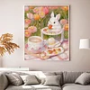 Strawberry Bunny - 11CT Stamped Cross Stitch - 40*50cm - Animal