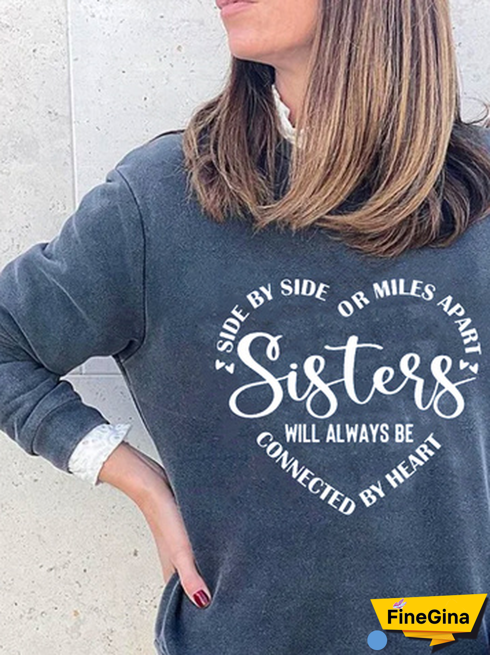 Casual Text Letters Sweatshirts