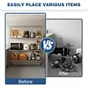 [US Local Warehouse] 5 Tier Wire Storage Rack with Wheels Garage Shelving Each Layer Support 250KG Shelving Units 70.87x59.76x23.98in for Warehouse Hospital Commercial Space