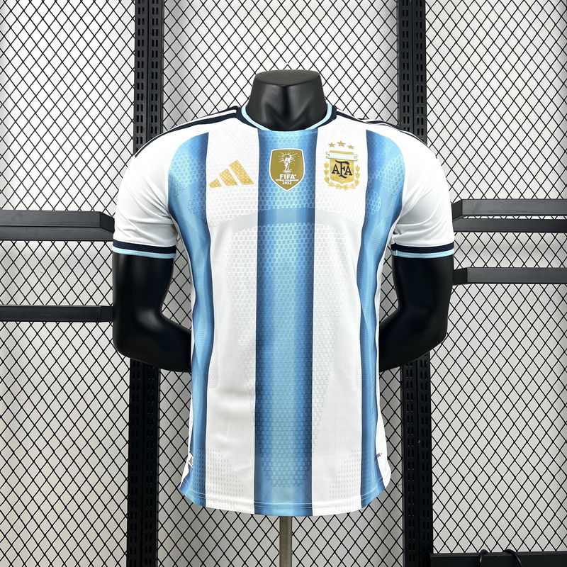 2026 Player Argentina Soccer Jersey Home With Sponsor 1:1 Thai Quality