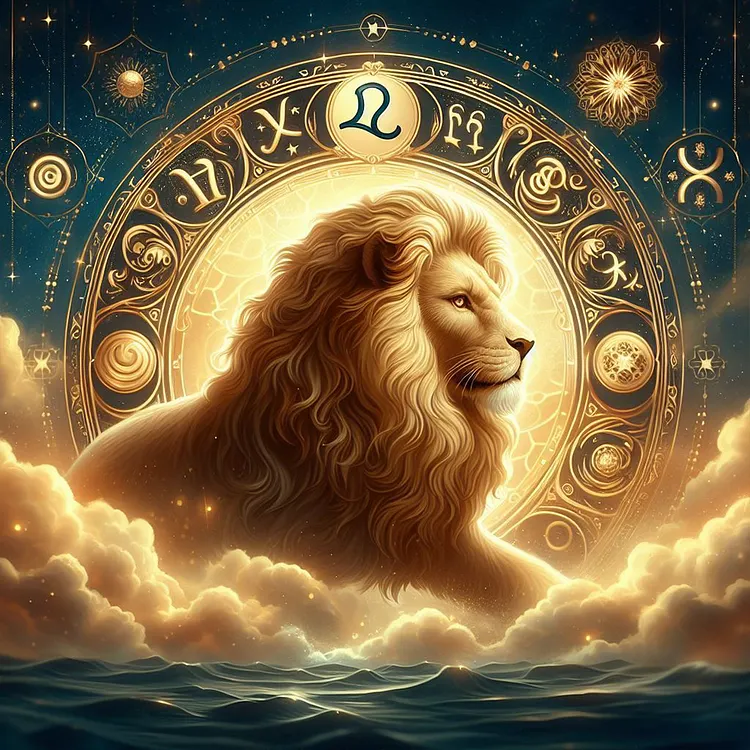 Twelve Zodiac Signs Leo 30*30CM (Canvas) Full Round Drill Diamond Painting gbfke