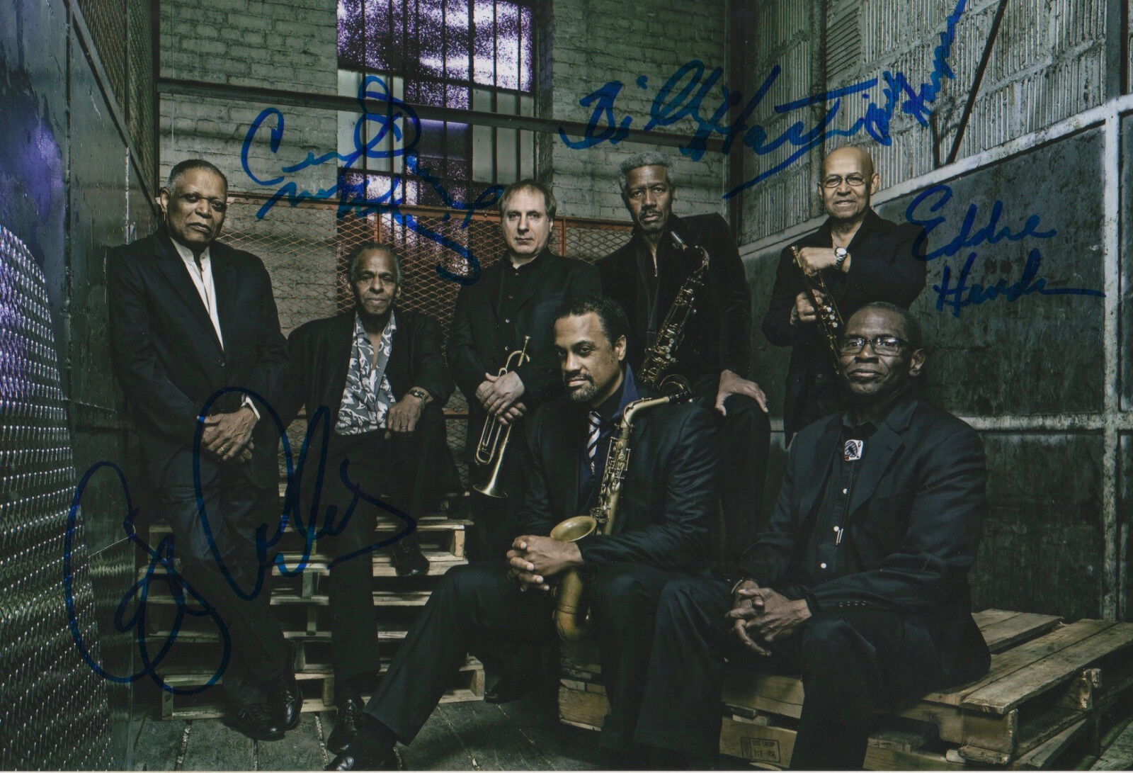 The Crookers Jazz Band signed 8x12 inch Photo Poster painting autograph