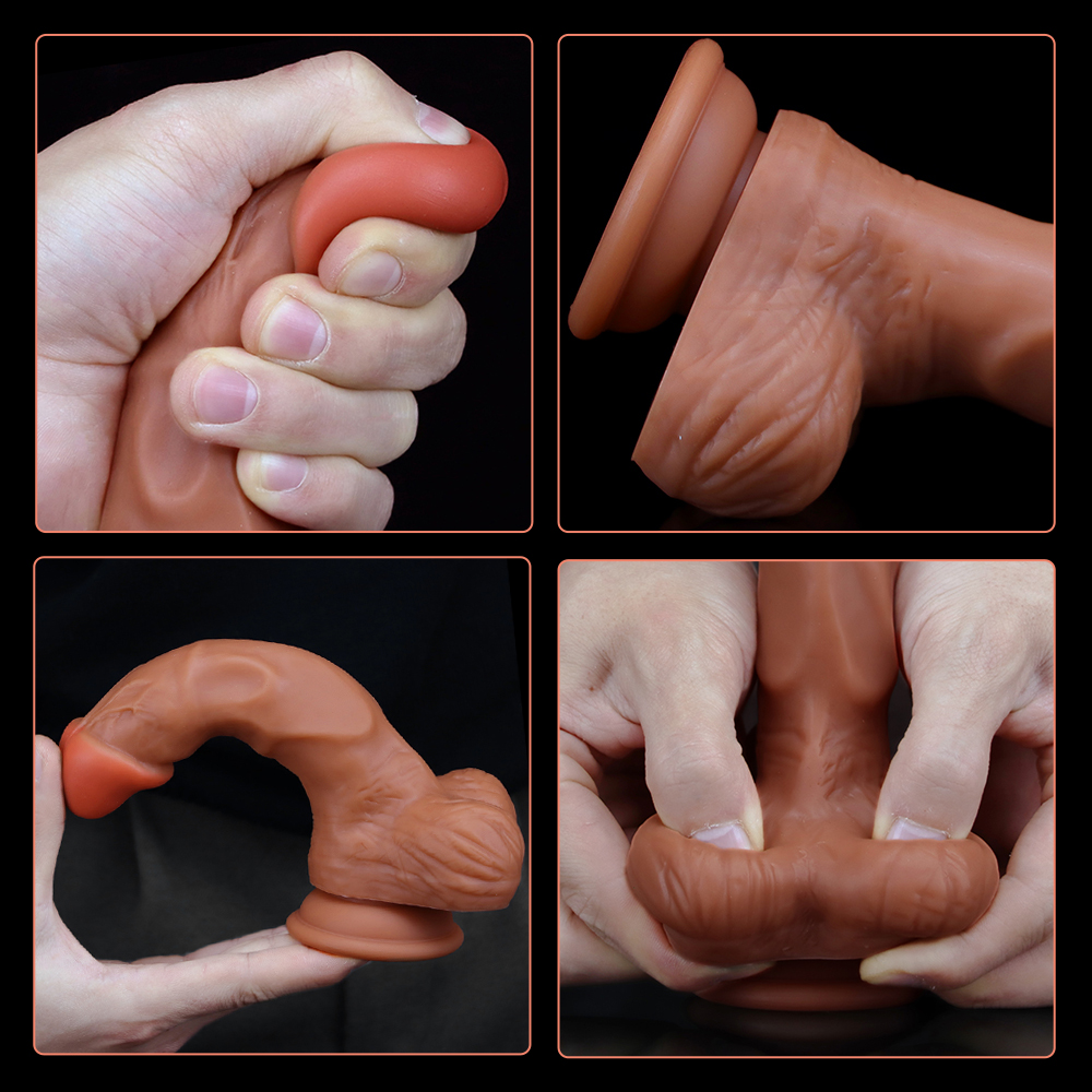 7.68 Silicone Dildo With Vein-design