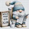 (Multi-Style) Gnome-11CT Stamped Cross Stitch 45*45cm/17.72*17.72in