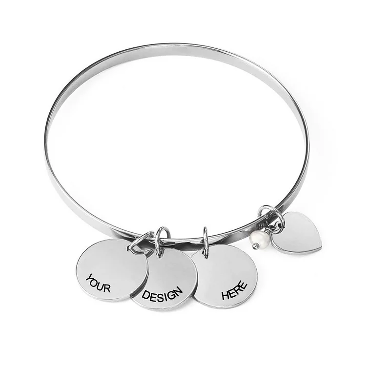 Personalized Design Pendant Bracelet