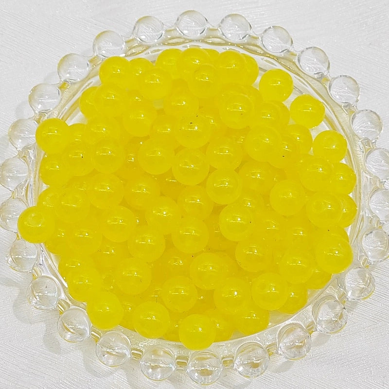 50 PCS/Package Diameter 4mm Diameter 6 Mm Glass Round Beads