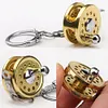 1pc Alloy Fishing Reel Drum Pendant Keychain Fishing Wheel Pendant Angler Gift