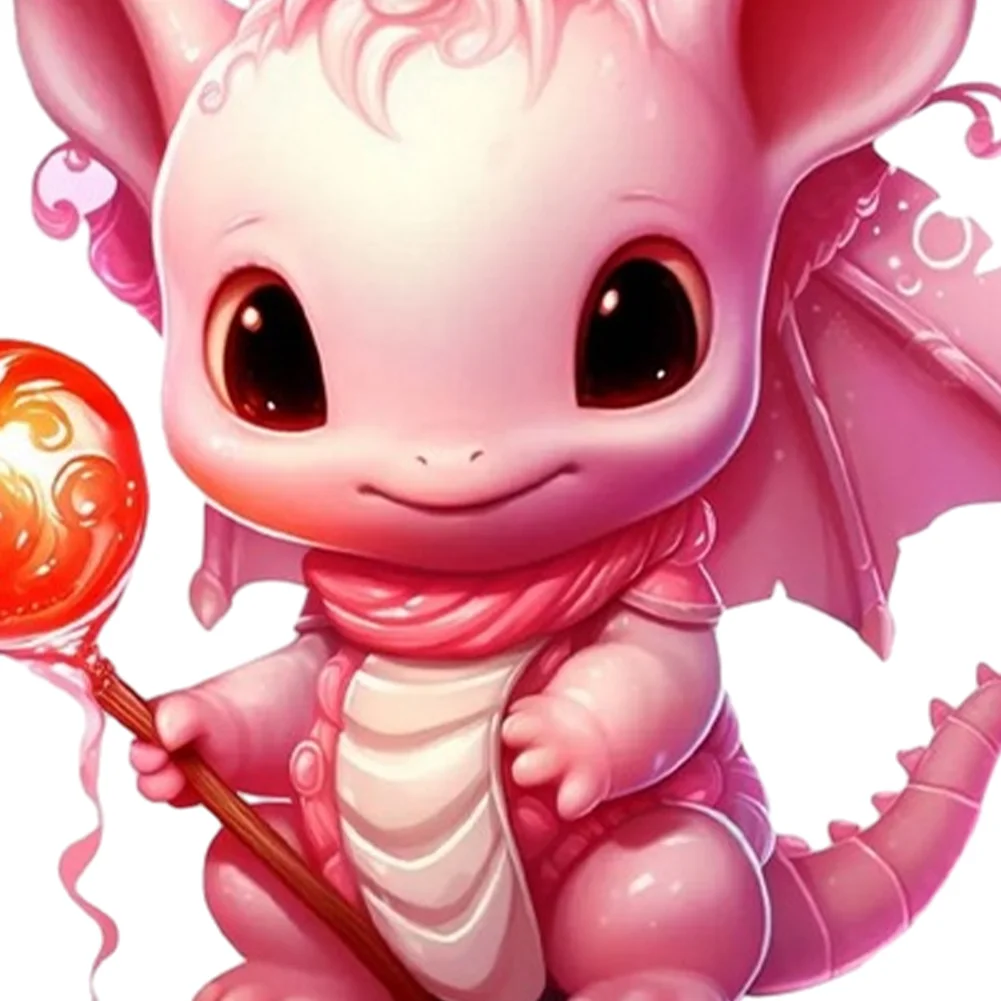 2 PCS Acrylic Pink Dinosaur 2D Flat Xmas Hanging Pendant New Year Birthday Gifts