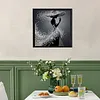 Pearl Lady Silhouette 5D DIY Diamond Art Painting Kit Partial Drill 30x30cm