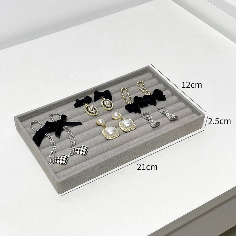 1 Piece Velvet Minimalist Classic Style Solid Color Jewelry Boxes