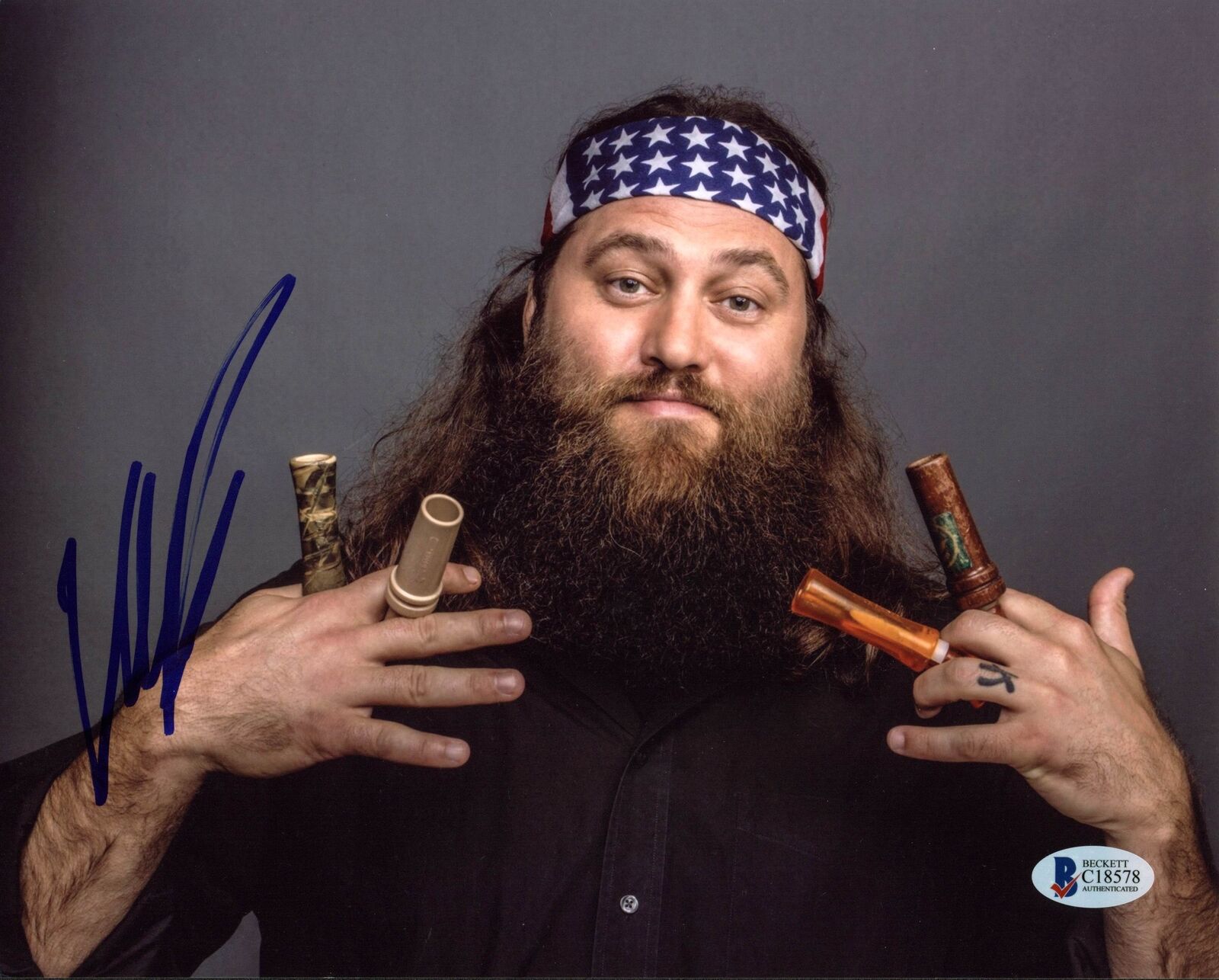 Willie Robertson Duck Dynasty Authentic Signed 8X10 Photo Poster painting BAS #C18578