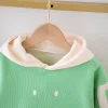 Baby Boys Girl Sets Plush Warm Tops+ Bottoms 2 Pcs