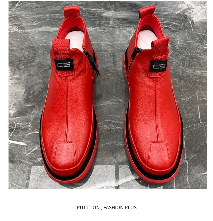 Men's Fashion Casual Leather Boots（ Limited Stock）