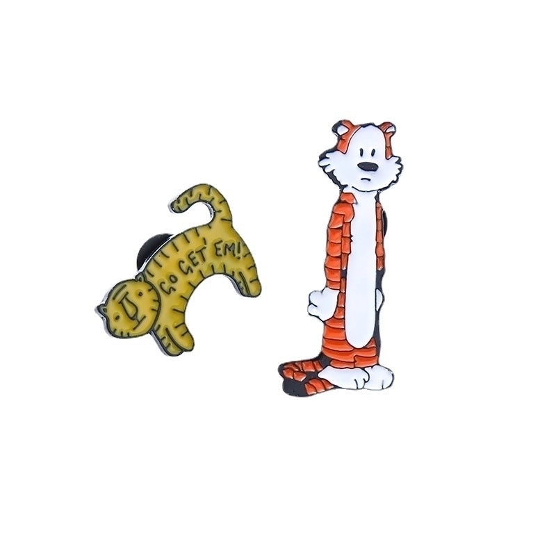 Cartoon Style Pin Animal Alloy Enamel Unisex Brooches