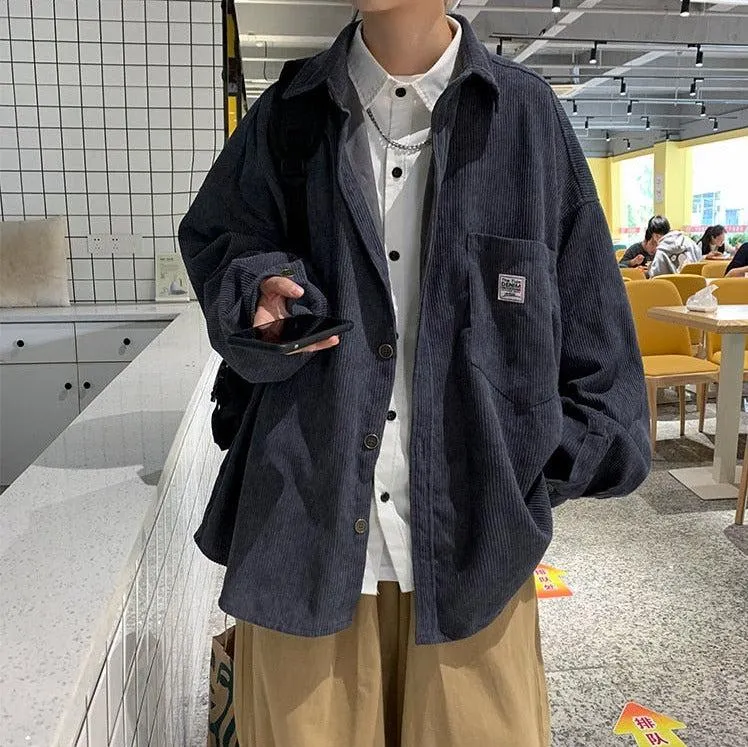 Brownm Corduroy Casual Shirt