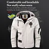 Men's Casual Jacket Parka Autumn and Winter Hooded Men's Coat Solid Color Outdoor