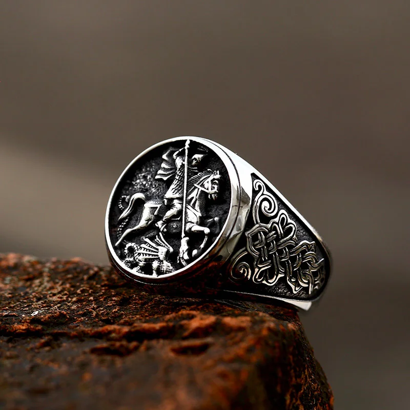 Viking Horse Riding Man‘s Ring  