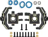 AMK TRX4M Brass Weight Caster Blocks C-Hubs and Steering Blocks Knuckle for 1/18 RC Car TRX4M Upgrade Parts RC Crawler (Steering Blocks Knuckle and C-Hubs)