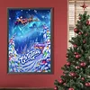 (40*60cm)Santa and Sleigh - Full Round Drill Diamond Painting