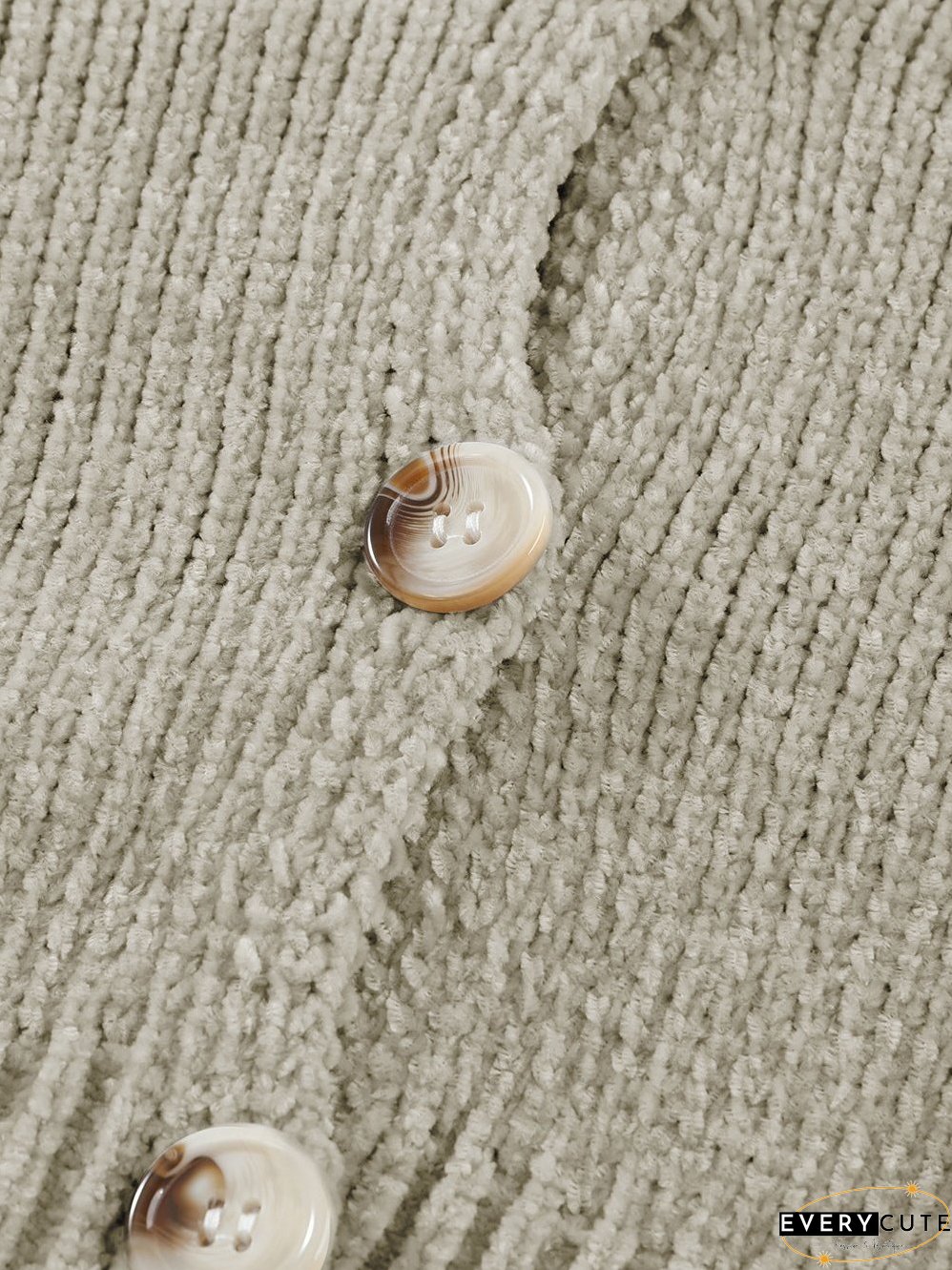 Solid Color Knit Cardigan