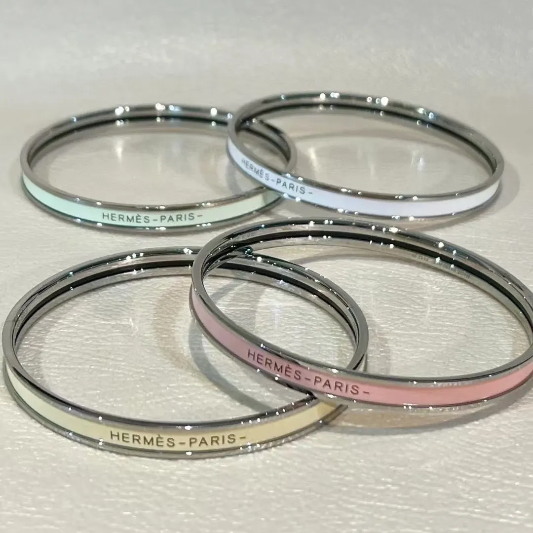 Hermes Colorful Enamel Bracelet Bangle