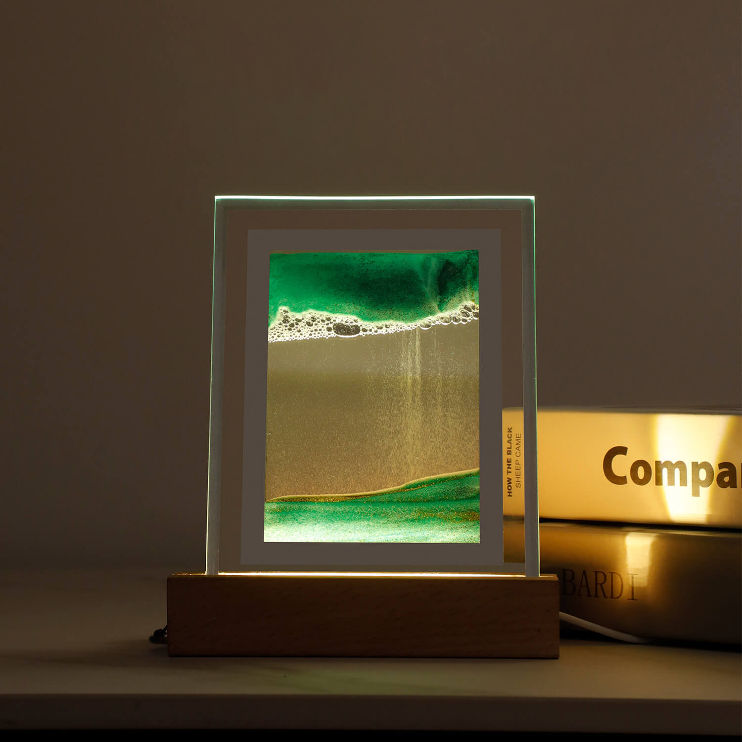 Creative Quicksand Painting LED Night Light