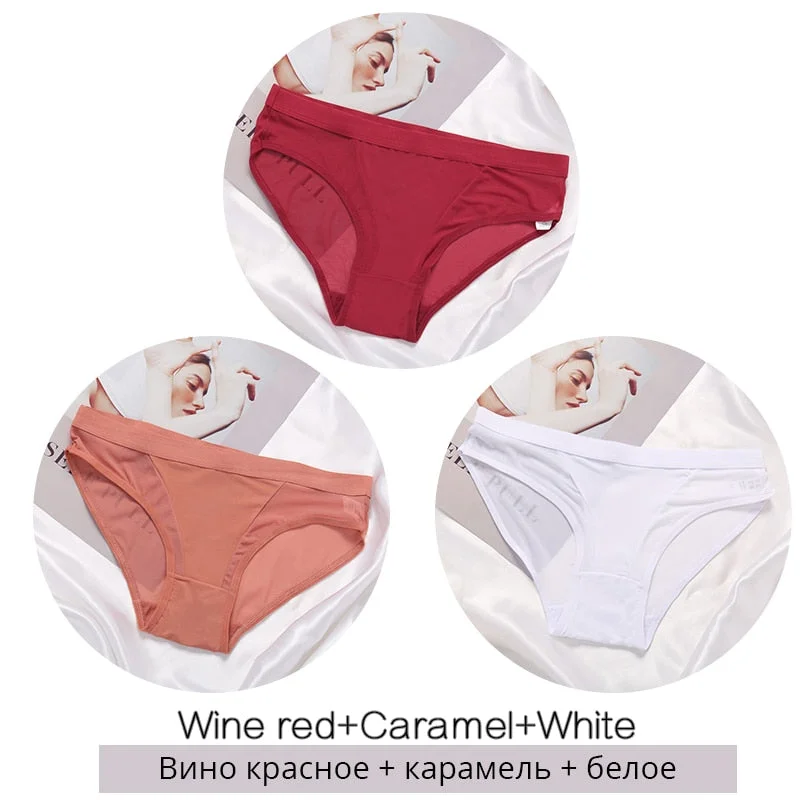 FINETOO Women Low Waist Panties Transparent Mesh Underpants M-2XL Ladies Briefs Female Underwear Fashion Girl Panty Lingerie New