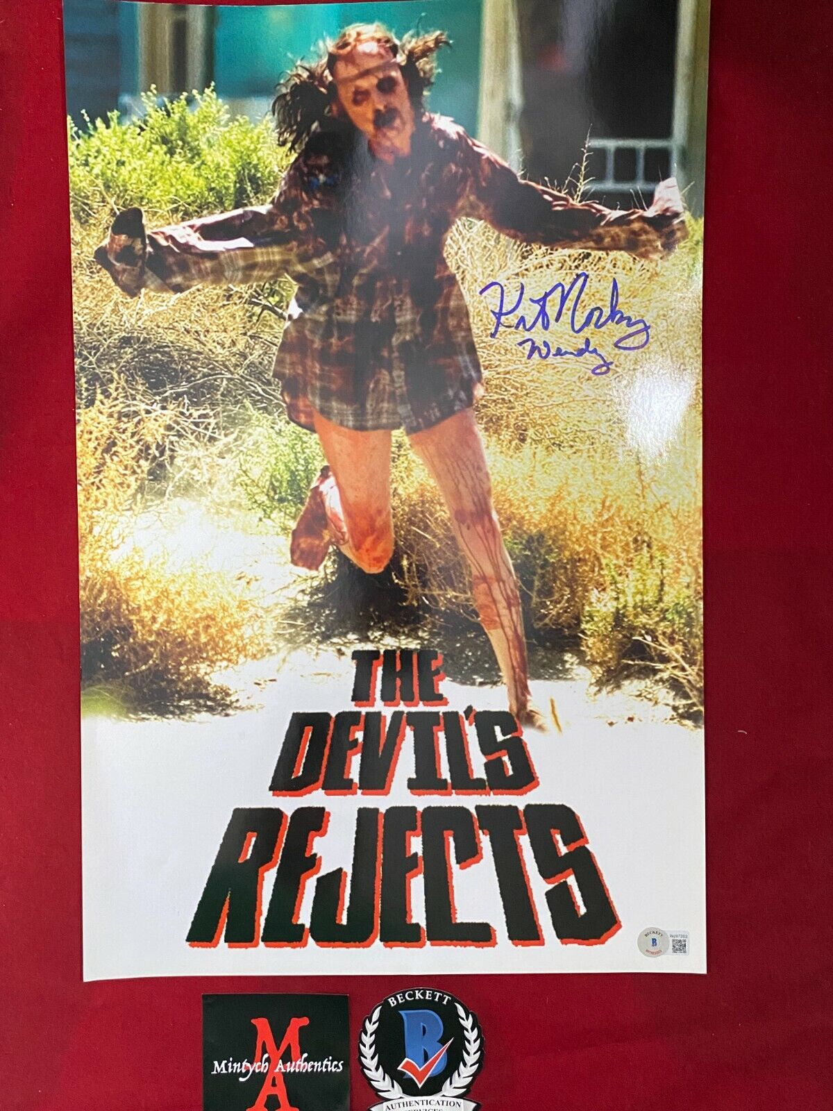 KATE NORBY AUTOGRAPHED SIGNED 13x19 Photo Poster painting! THE DEVIL'S REJECTS! BECKETT! ZOMBIE