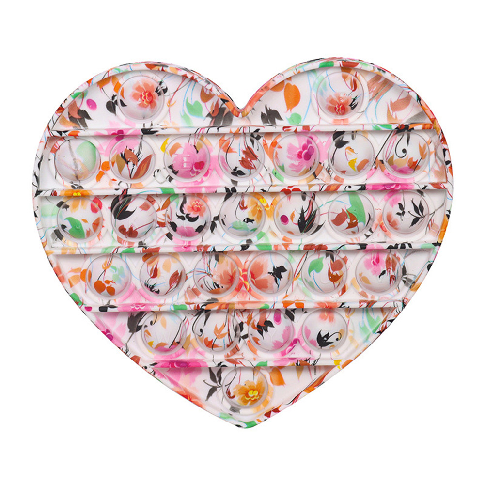 

Heart Graffiti Push Bubble Sensory Fidget ToyStress Reliever Board, 501 Original