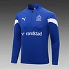 2022/2023 Olympique de Marseille Half-Pull Training Suit Blue Football Jersey