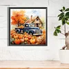 Diamond Painting -DIY Full Round Drill Autumn Pumpkin Classic Car(40x40cm)