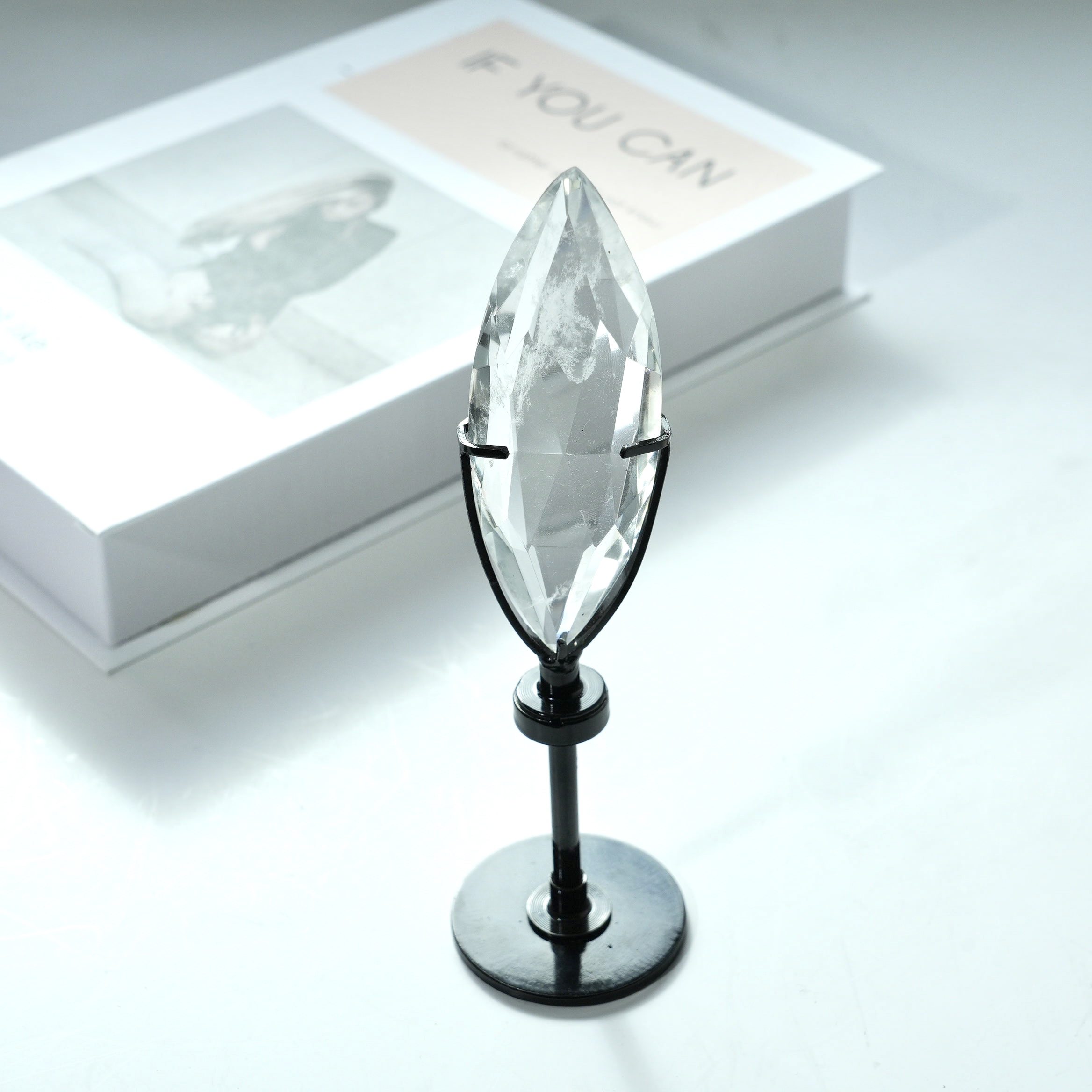 Clear Quartz Facet Double Point 