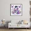 (Stamped/Counted) Eeyore Holding Flowers-11CT Cross Stitch 50*50cm