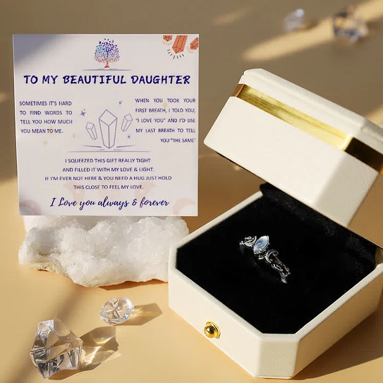 DAUGHTER - My Special Star - Moonstone Moon Light Ring