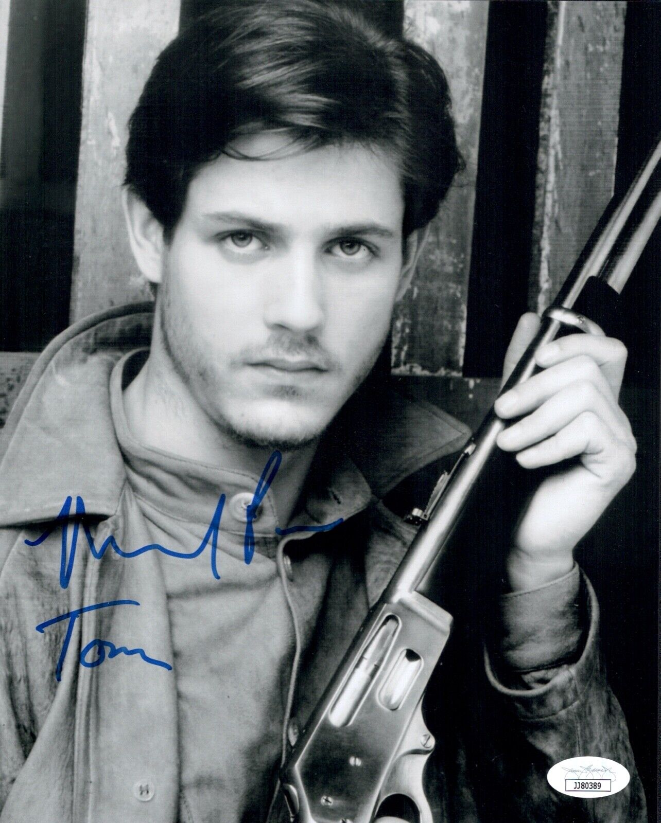 MICHAEL PARé Signed 8x10 STREETS OF FIRE Photo Poster painting PARE Autograph JSA COA Cert