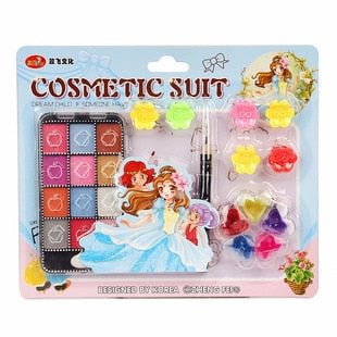 Children's Princess Nail Art Makeup Toy Girl Play House Makeup Fake Nail Stickers Nail Art Set Toy Fairy Dress Up Game Girl Gift
