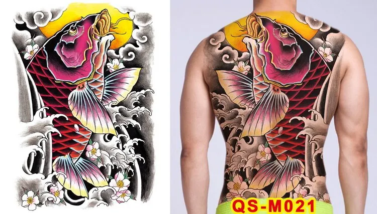 tattoo tribal designs gothic tattoo boys full back large tattoo body stickers temporary tattoos men sexy fake tatoo big water