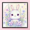 >SALE<Full Embroidery Eco-cotton Thread 11CT Printed Zodiac Rabbit Cross Stitch40x40cm