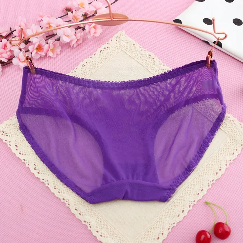 Billionm quality Sexy Women Underwear lady Transparent Briefs Sexy Ultra-thin Panties Low Waist Thong g String Female Briefs Panties