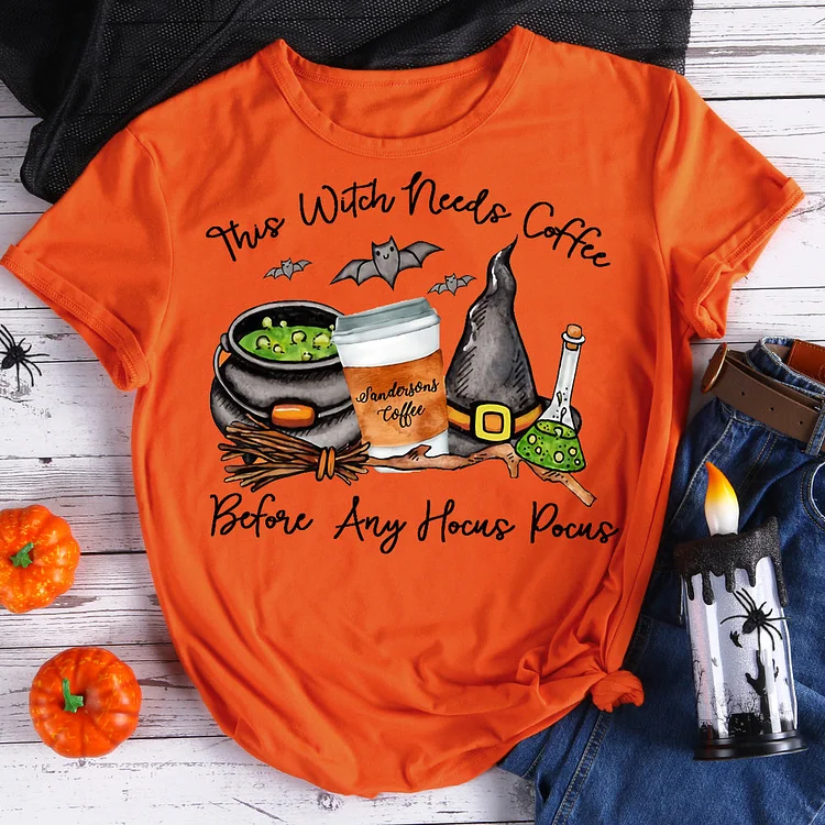 Funny Halloween Hocus Pocus T-Shirt-06885