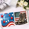 (US Only)6PCS DIY Independence Day Diamond Art Greeting Cards for Independence Day