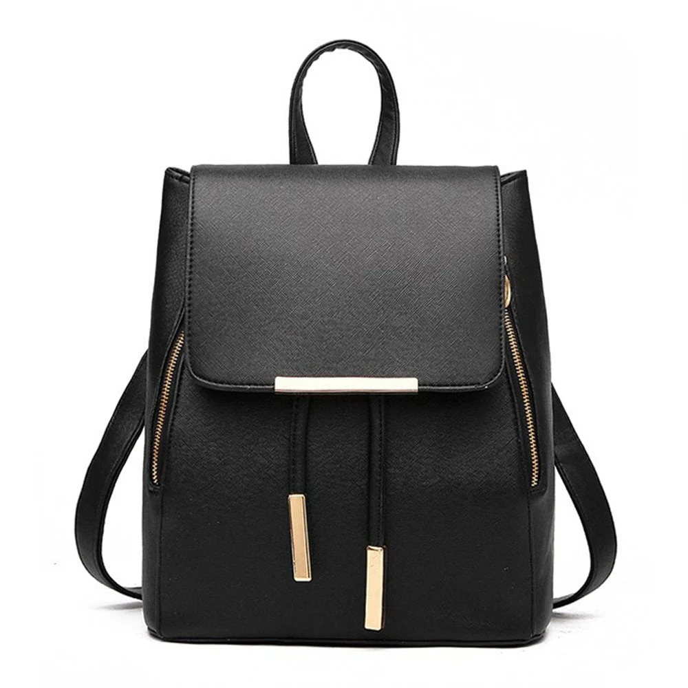 Bag Backpack Purse PU Leather Zipper Bags Fashion Casual Rucksack Satchel and handbag for women
