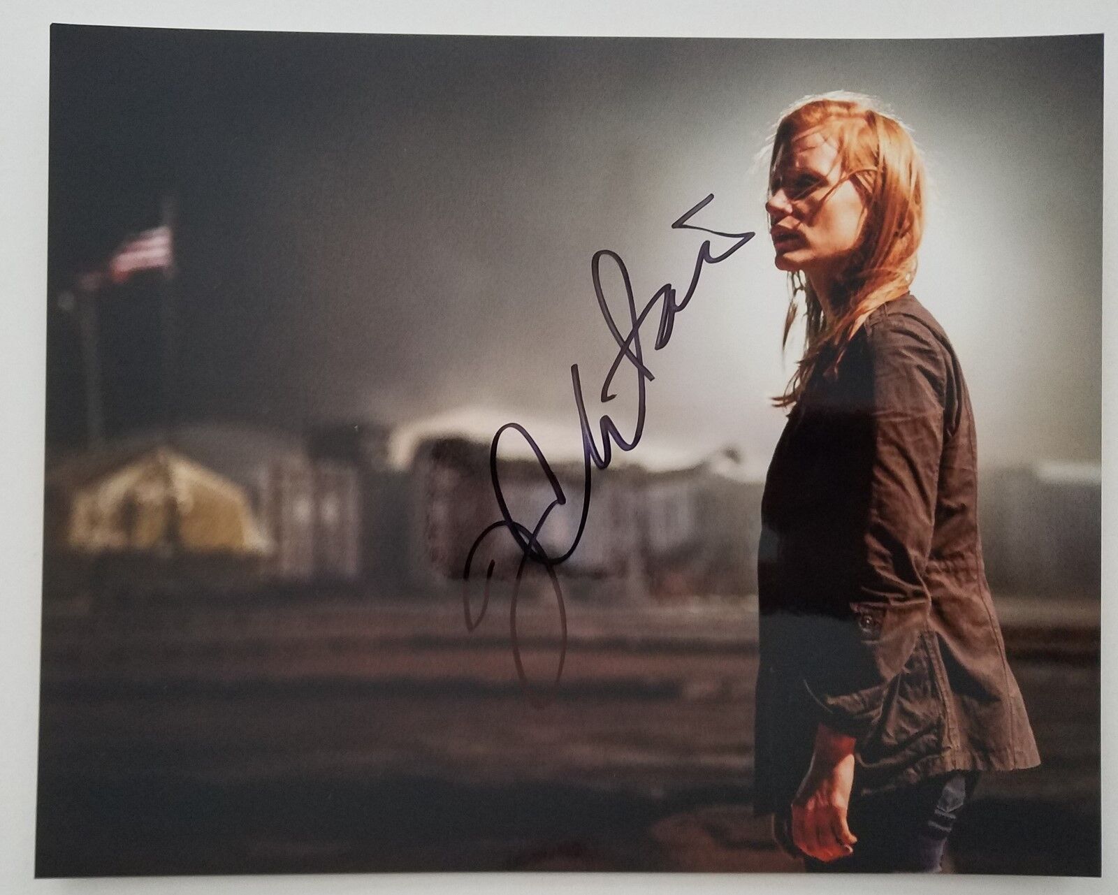 Jessica Chastain Signed Zero Dark Thirty 8x10 Metallic Photo Poster painting Actress Jolene RAD