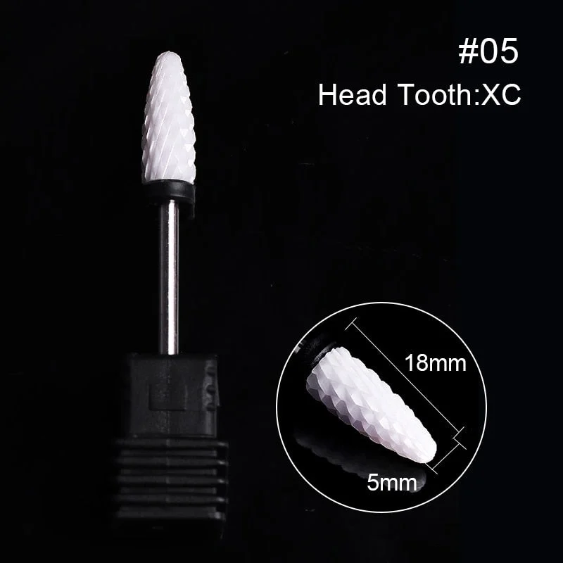 1Pc Ceramic Nail Drill Bits Nail Milling Cutter Bits Electric Drill Machine For Manicure Pedicure Equipment Accessory Tools-Nail Inspo