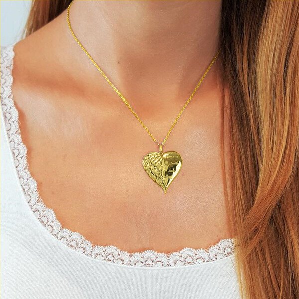 🔥Last Day Promotion 70% OFF"A Piece of my Heart has Wings"Pendant Necklace