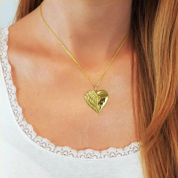 🔥Last Day Promotion 70% OFF"A Piece of my Heart has Wings"Pendant Necklace