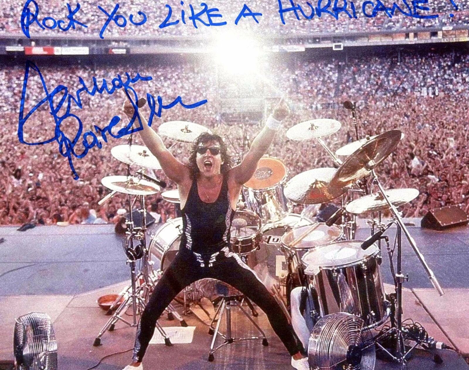 Herman Rarebell DRUMMER SCORPIONS autograph, IP signed Photo Poster paintinggraph