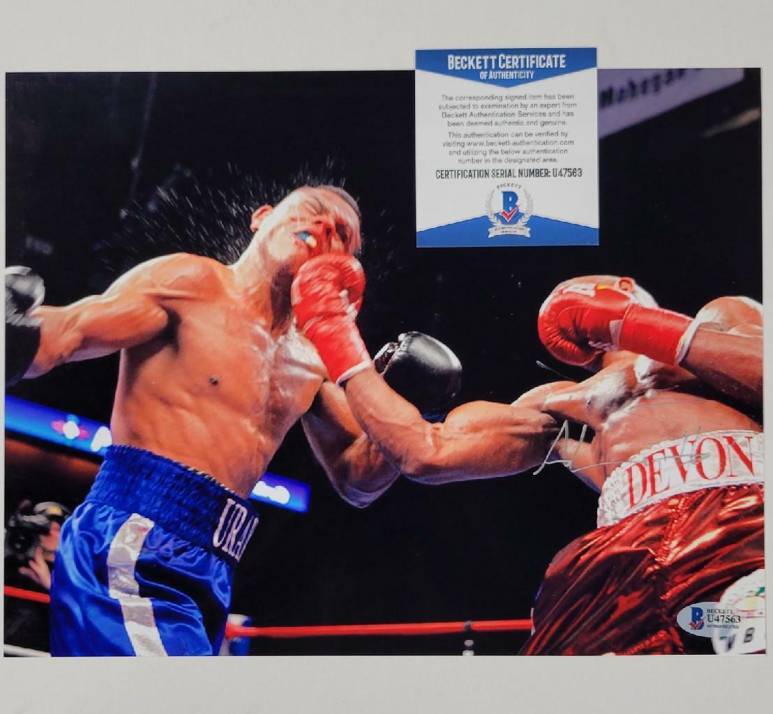 Devon Alexander signed 8.5x11 Photo Poster painting Boxing Autograph A ~ Beckett BAS COA