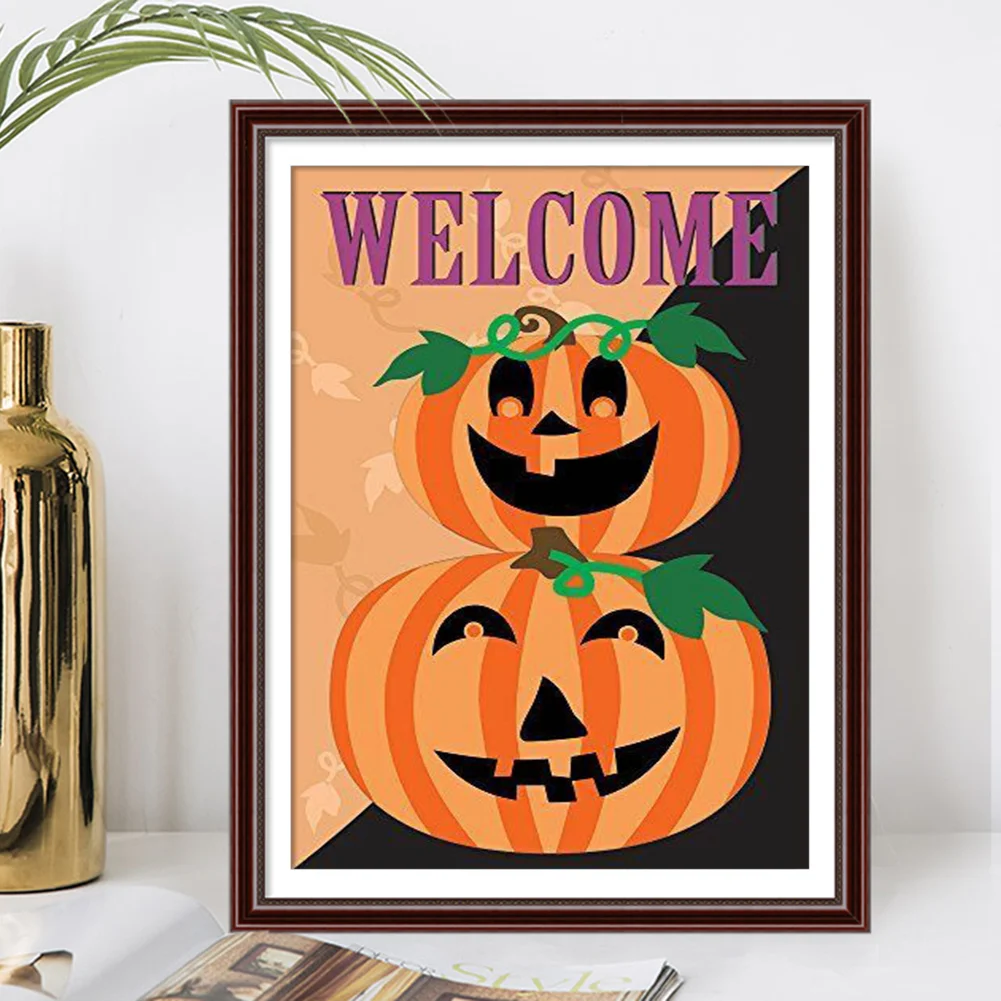 5D DIY Full Round Drill Diamond Painting Halloween Holiday Kit Rhinestone